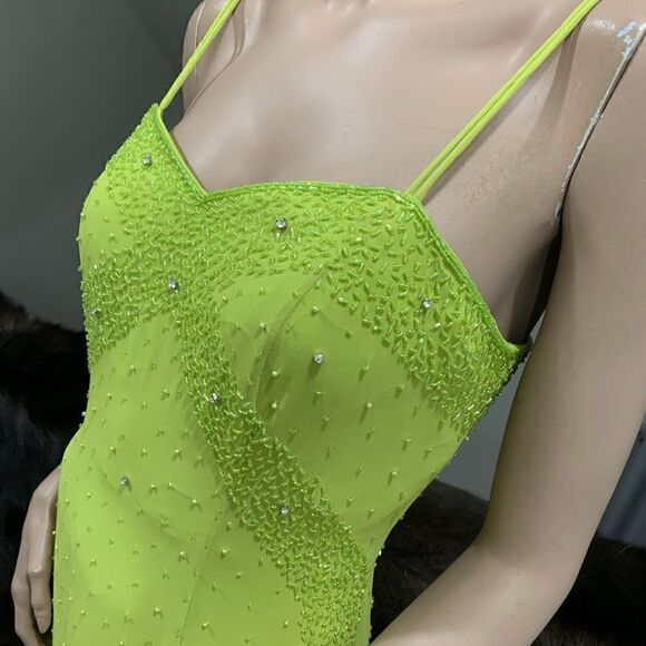 Custom Stunning All Over Beaded Sleeveless Evening Dress - Picture 7 of 16